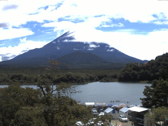 精進湖からの富士山