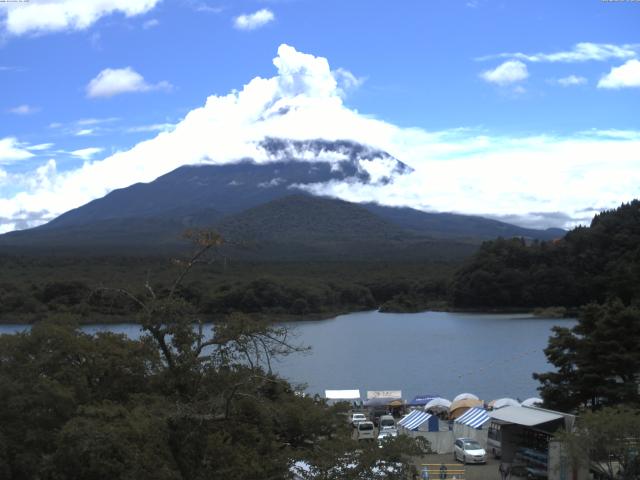 精進湖からの富士山