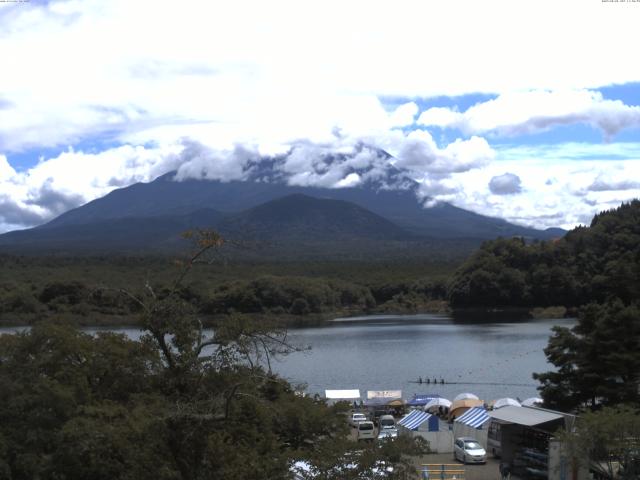 精進湖からの富士山