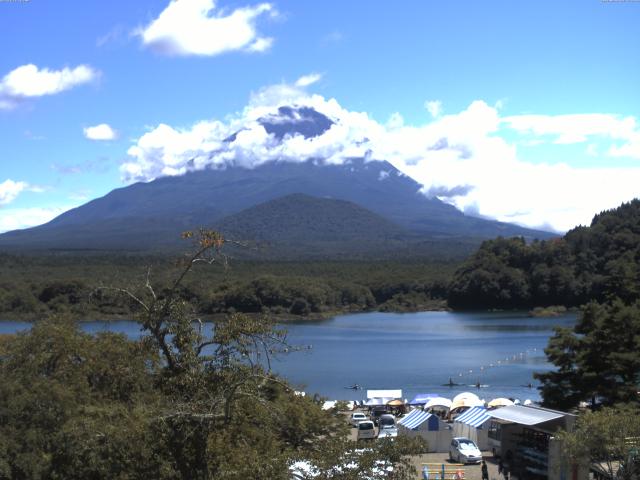 精進湖からの富士山