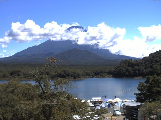 精進湖からの富士山