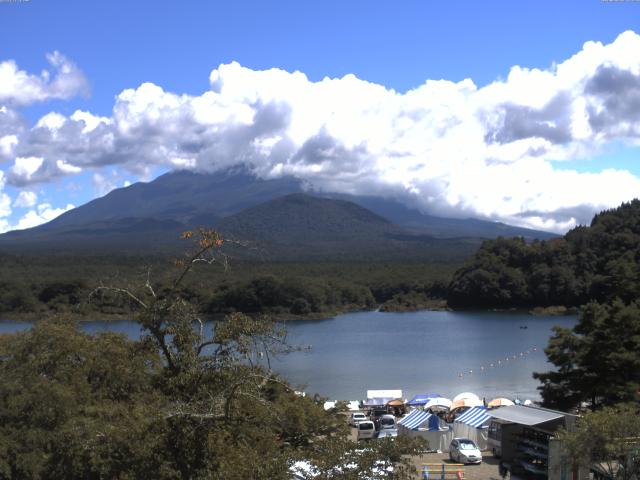 精進湖からの富士山