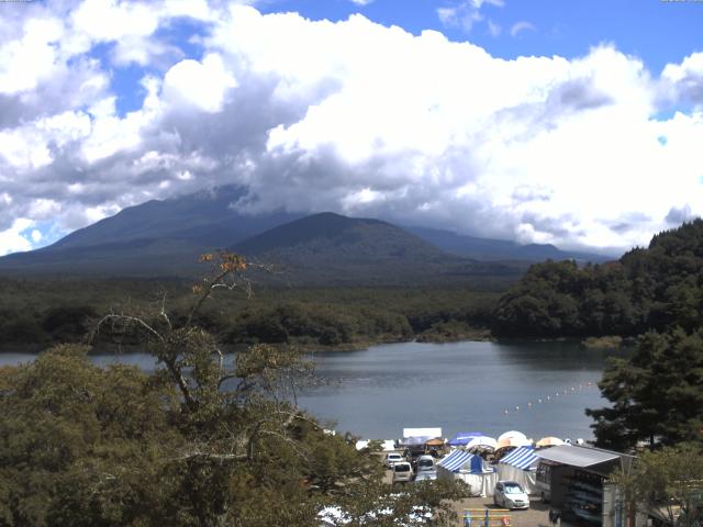 精進湖からの富士山