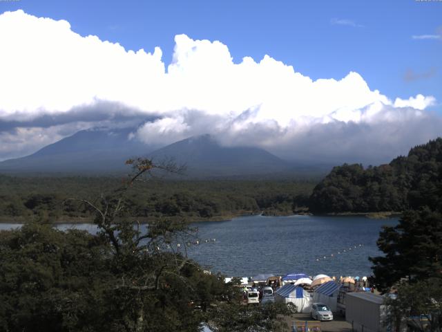 精進湖からの富士山