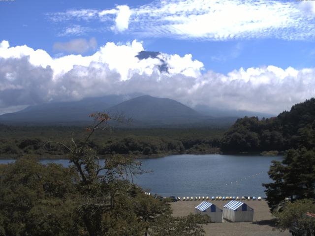 精進湖からの富士山