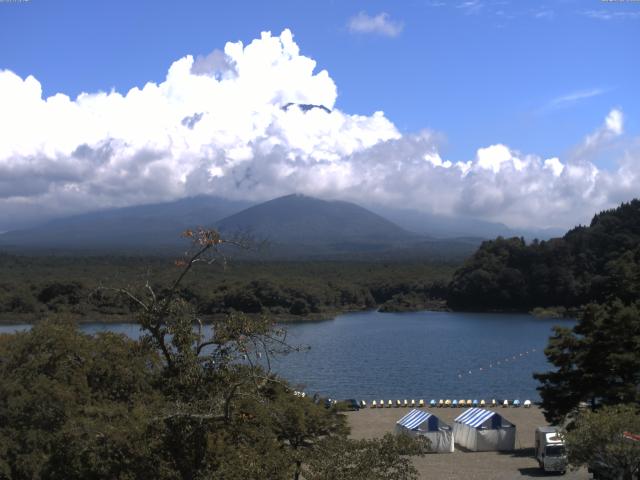 精進湖からの富士山