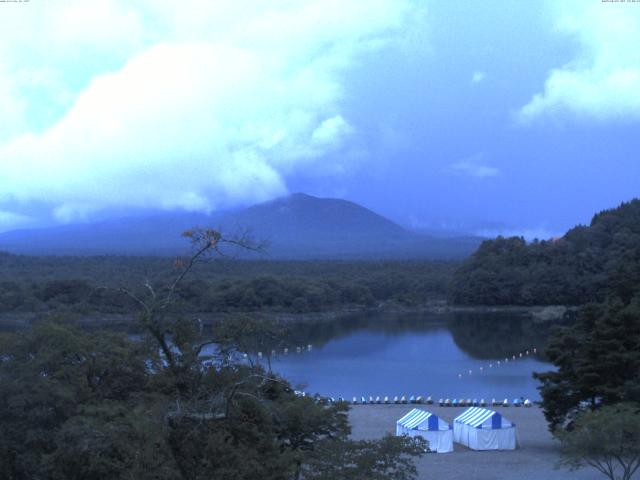 精進湖からの富士山