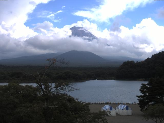 精進湖からの富士山