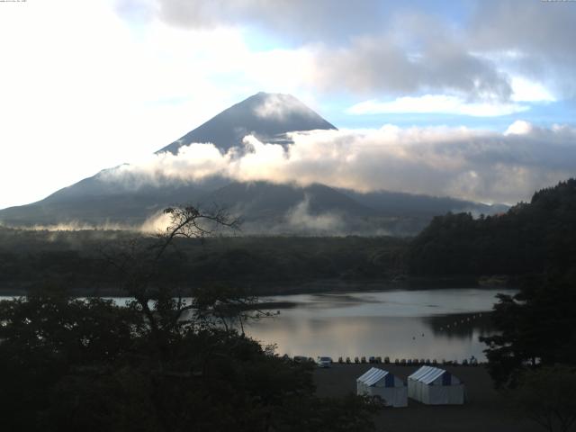 精進湖からの富士山