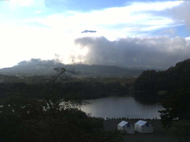 精進湖からの富士山