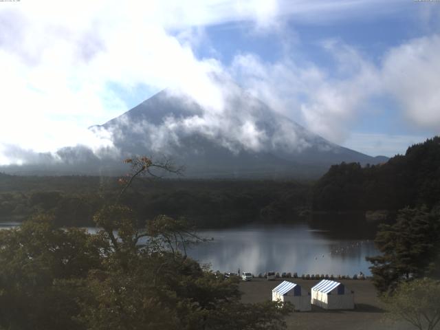 精進湖からの富士山