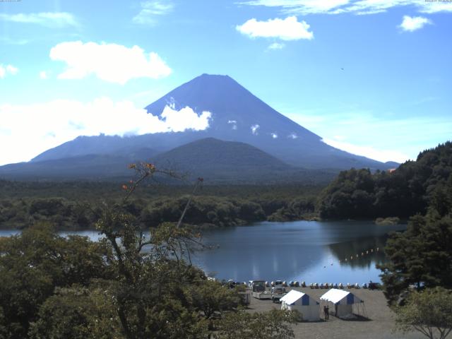 精進湖からの富士山