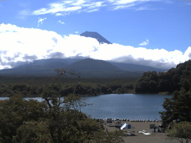 精進湖からの富士山