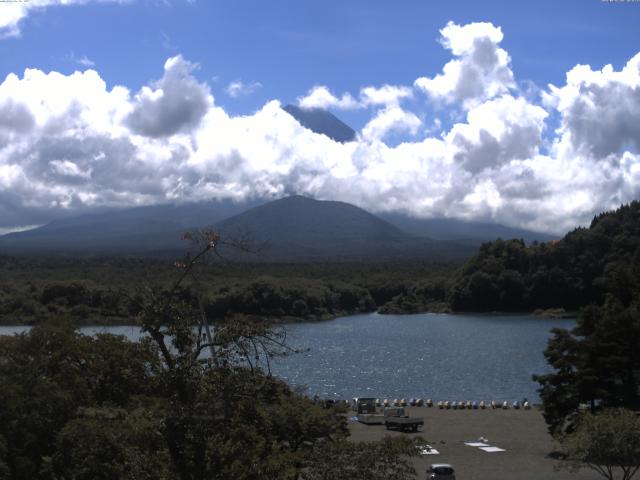 精進湖からの富士山