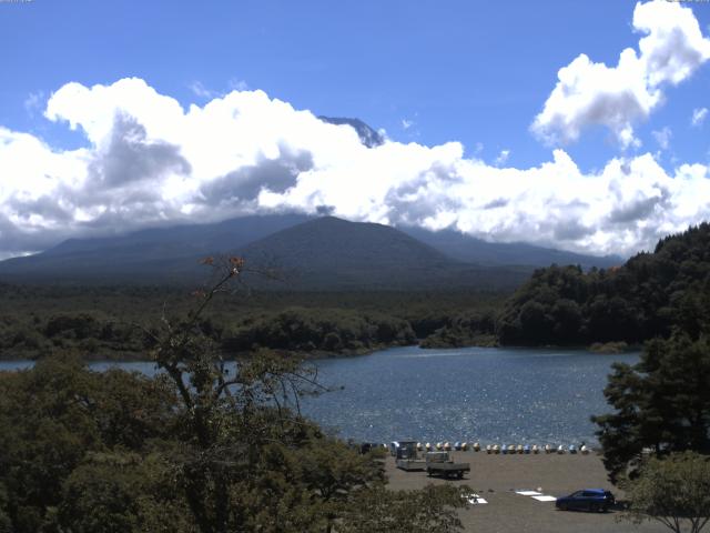 精進湖からの富士山