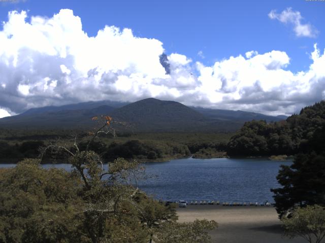 精進湖からの富士山