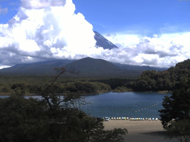 精進湖からの富士山