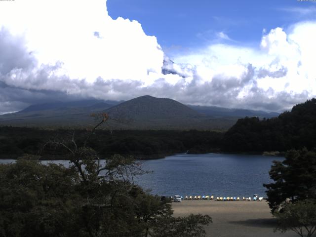 精進湖からの富士山