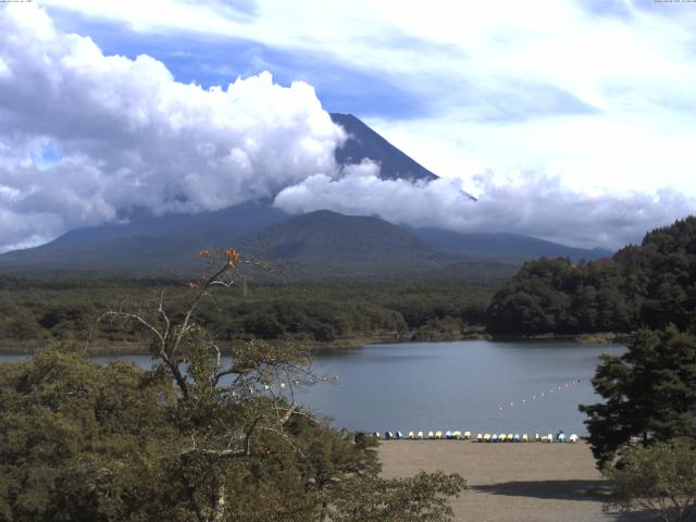 精進湖からの富士山