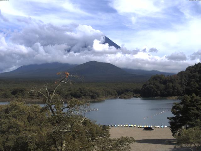 精進湖からの富士山