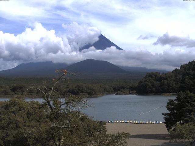 精進湖からの富士山