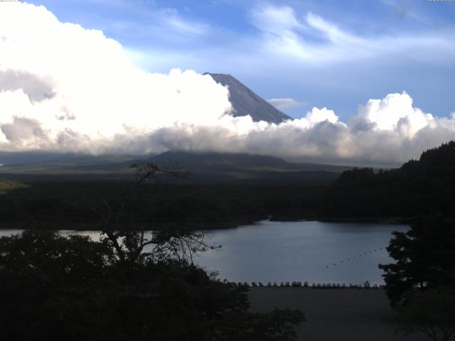 精進湖からの富士山