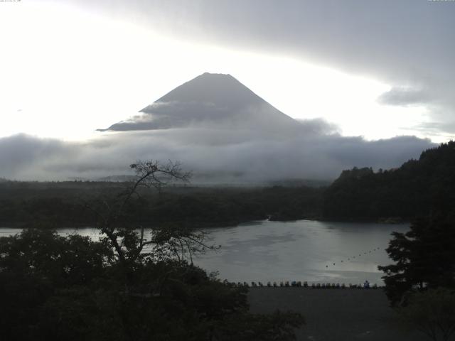 精進湖からの富士山