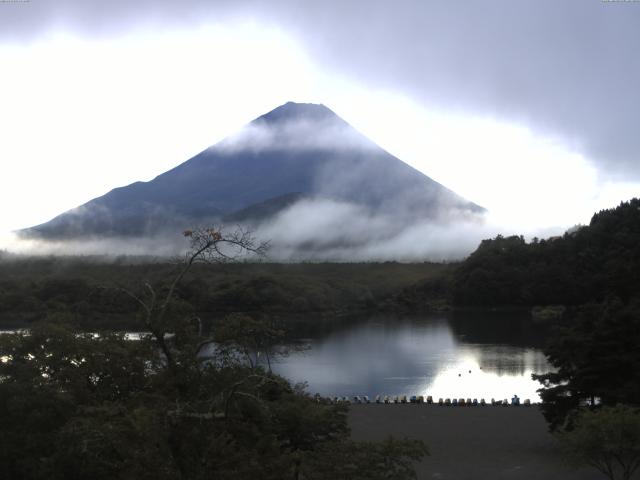 精進湖からの富士山