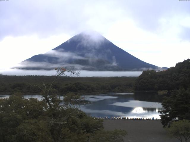 精進湖からの富士山