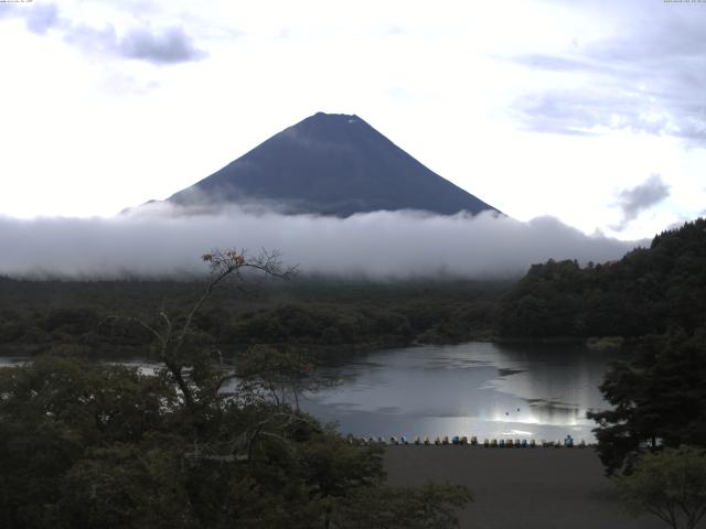 精進湖からの富士山