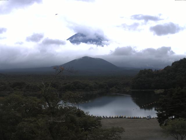 精進湖からの富士山