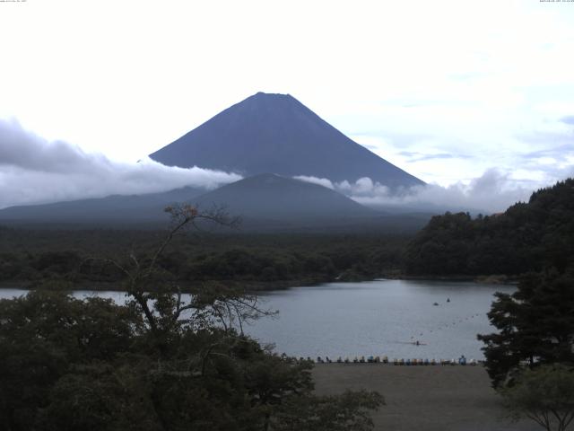 精進湖からの富士山