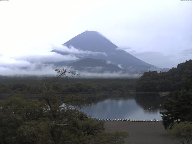 精進湖からの富士山