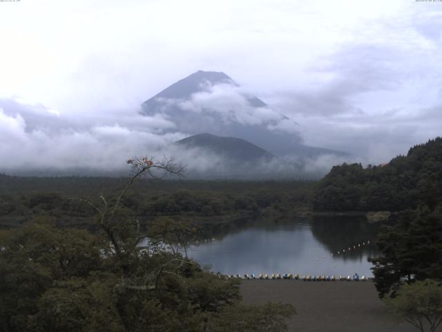 精進湖からの富士山