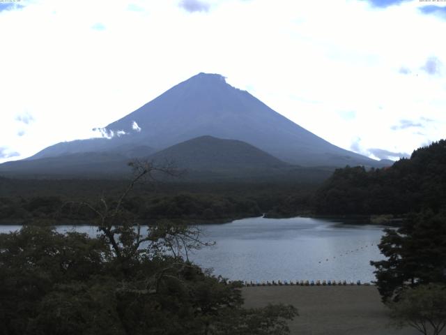 精進湖からの富士山