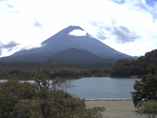 精進湖からの富士山