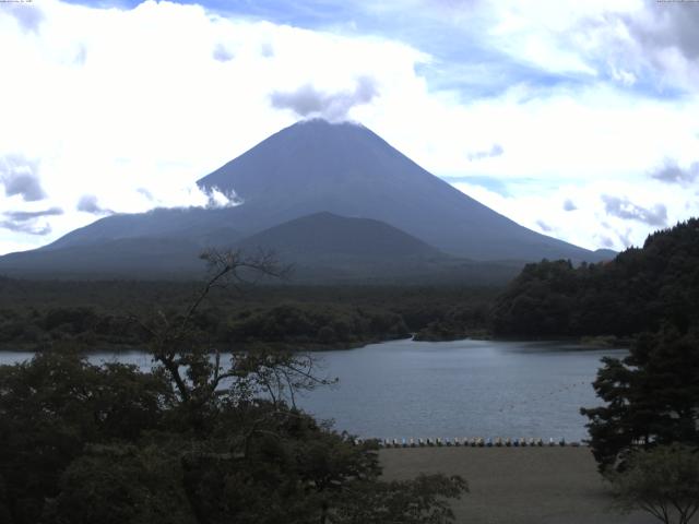 精進湖からの富士山