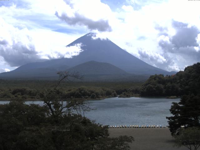 精進湖からの富士山