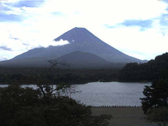 精進湖からの富士山