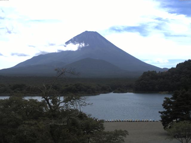 精進湖からの富士山