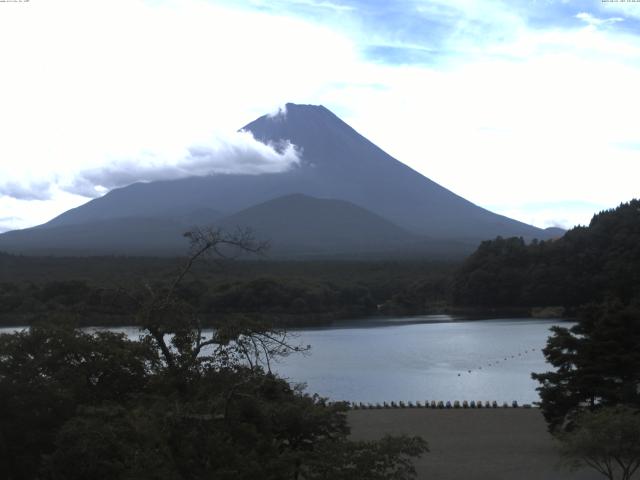 精進湖からの富士山