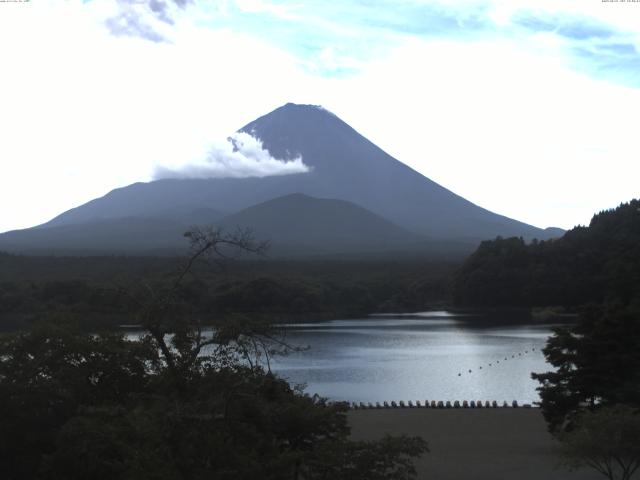 精進湖からの富士山