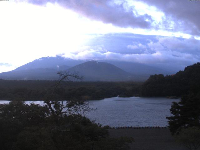 精進湖からの富士山