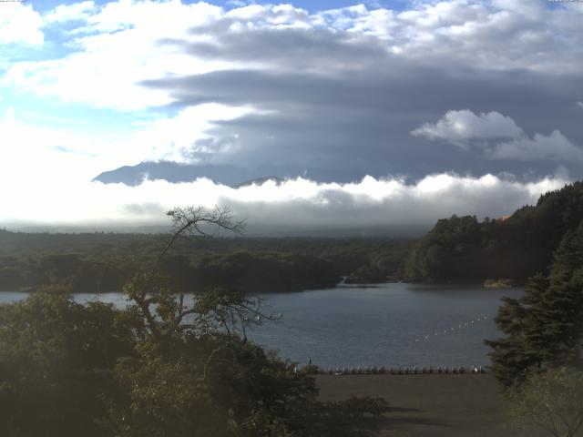 精進湖からの富士山