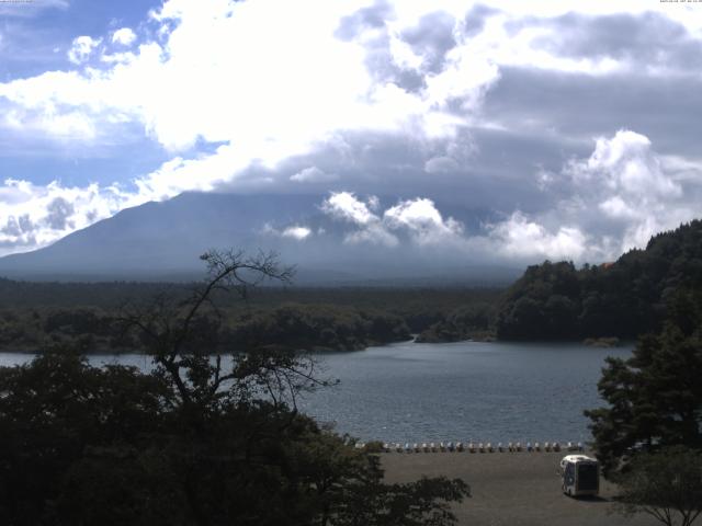 精進湖からの富士山