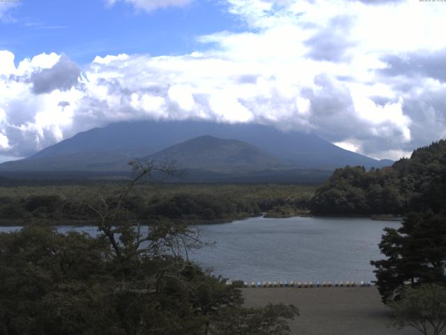 精進湖からの富士山