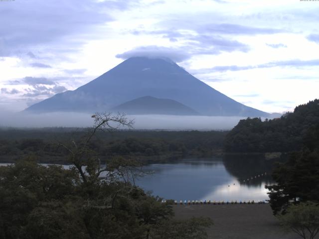 精進湖からの富士山