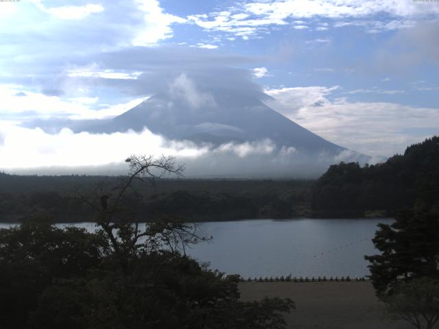 精進湖からの富士山