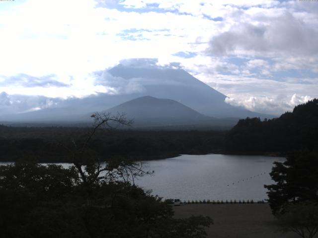 精進湖からの富士山