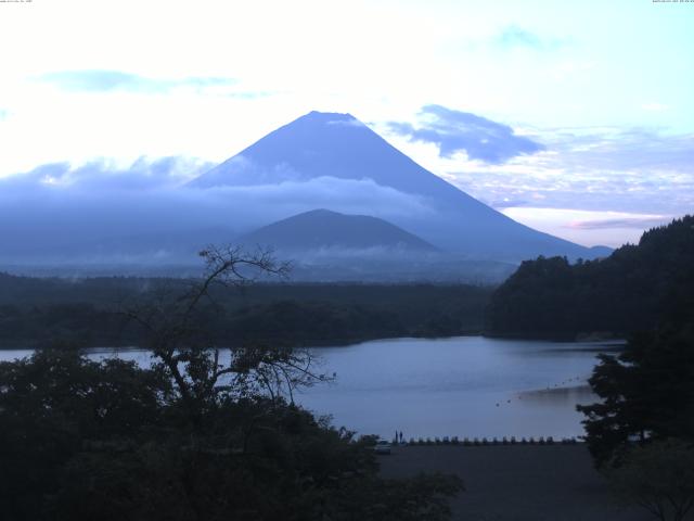 精進湖からの富士山